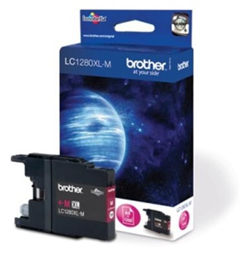 BROTHER LC-1280XLM originální náplň purpurová - 1200 stran