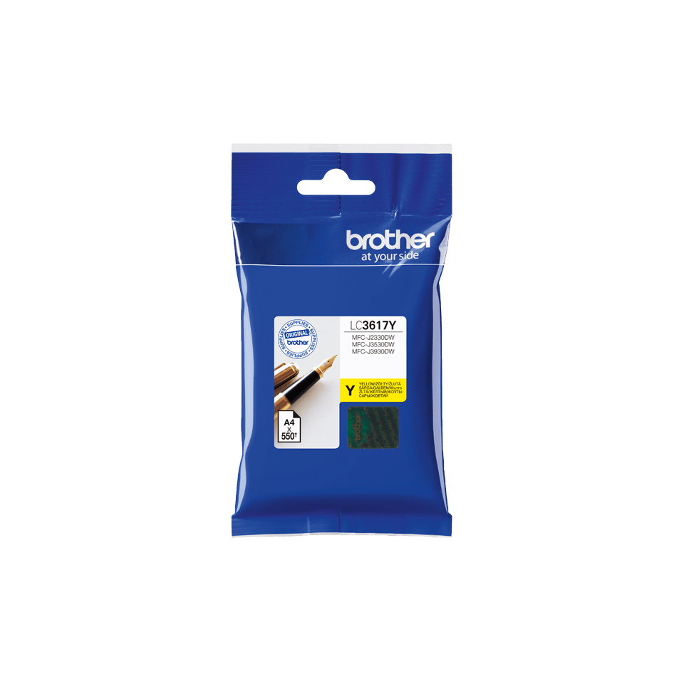 Brother LC-3617Y (inkoust yellow, 550 str. @ 5% draft)