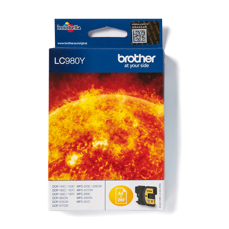 Brother LC-980Y (yellow, 260 str.@ 5%, draft)
