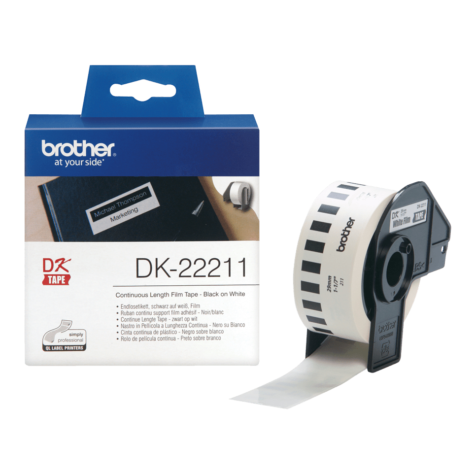 Brother - DK-22211 (bílá filmová role 29mm x 15,24m)