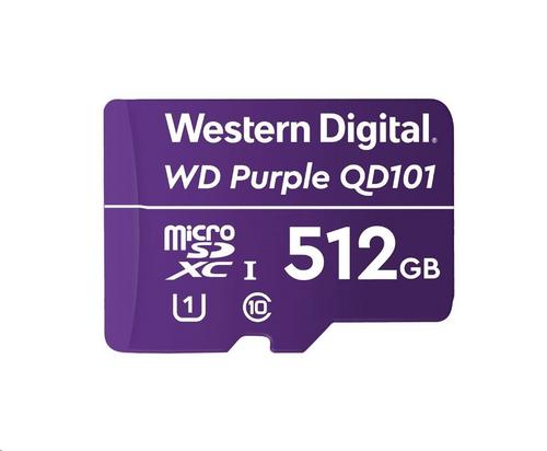 WD Ultra Micro SD card SDXC 512GB Purple – Class 10, R:100/W:60 MB/s