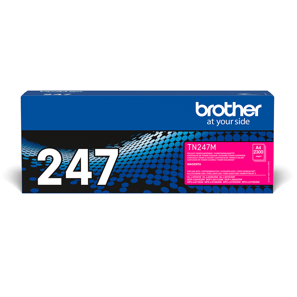 Brother - TN-247M, Magenta toner (až 2 300 stran)