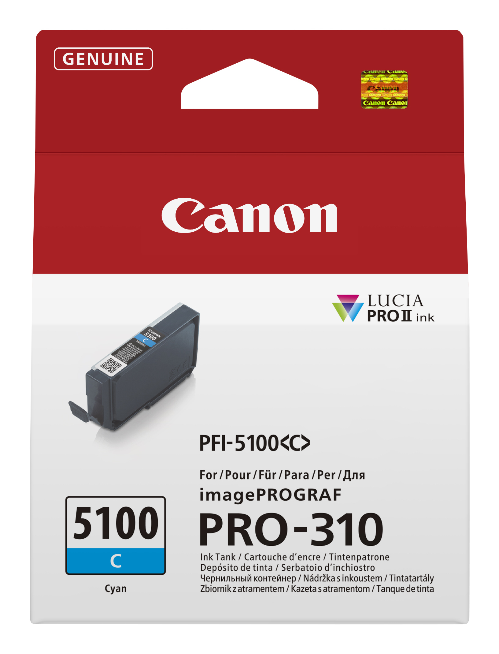 Canon cartridge PFI-5100C Cyan cartridge pro ImagePROGRAF PRO-310