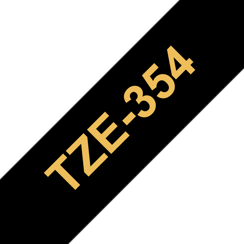 Brother - TZe-354, černá / zlatá (24 mm)