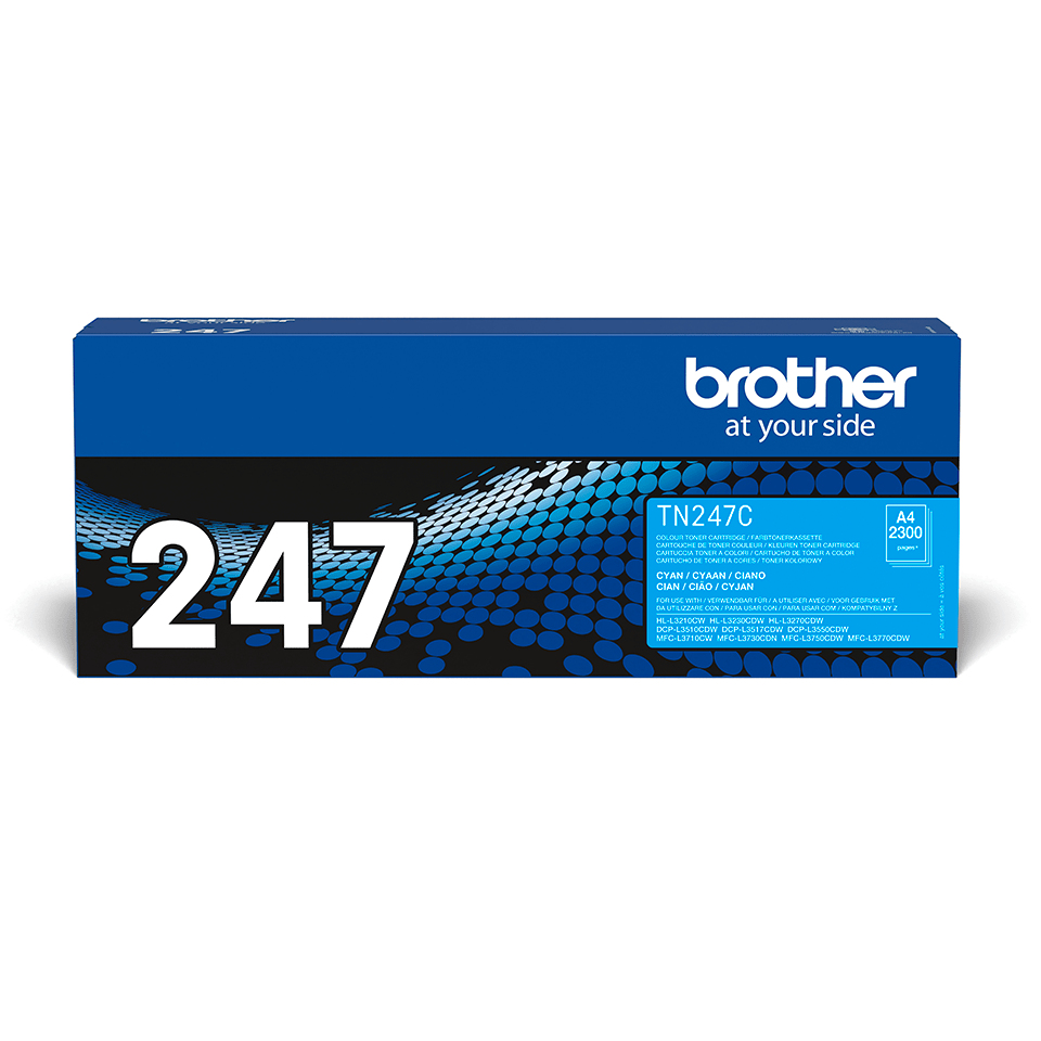 Brother - TN-247C, cyan toner (až 2 300 stran)