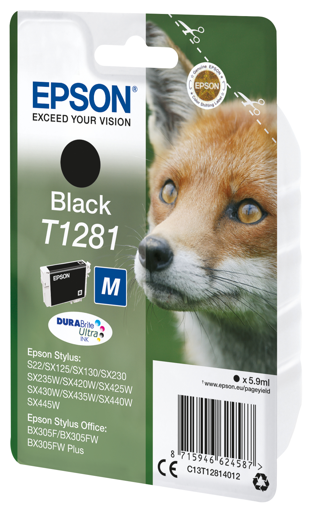 EPSON cartridge T1281 black (liška)