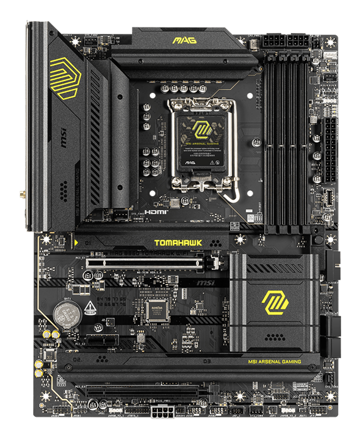 MSI MAG B860 TOMAHAWK WIFI, Intel B860, LGA1851, 4xDDR5, ATX