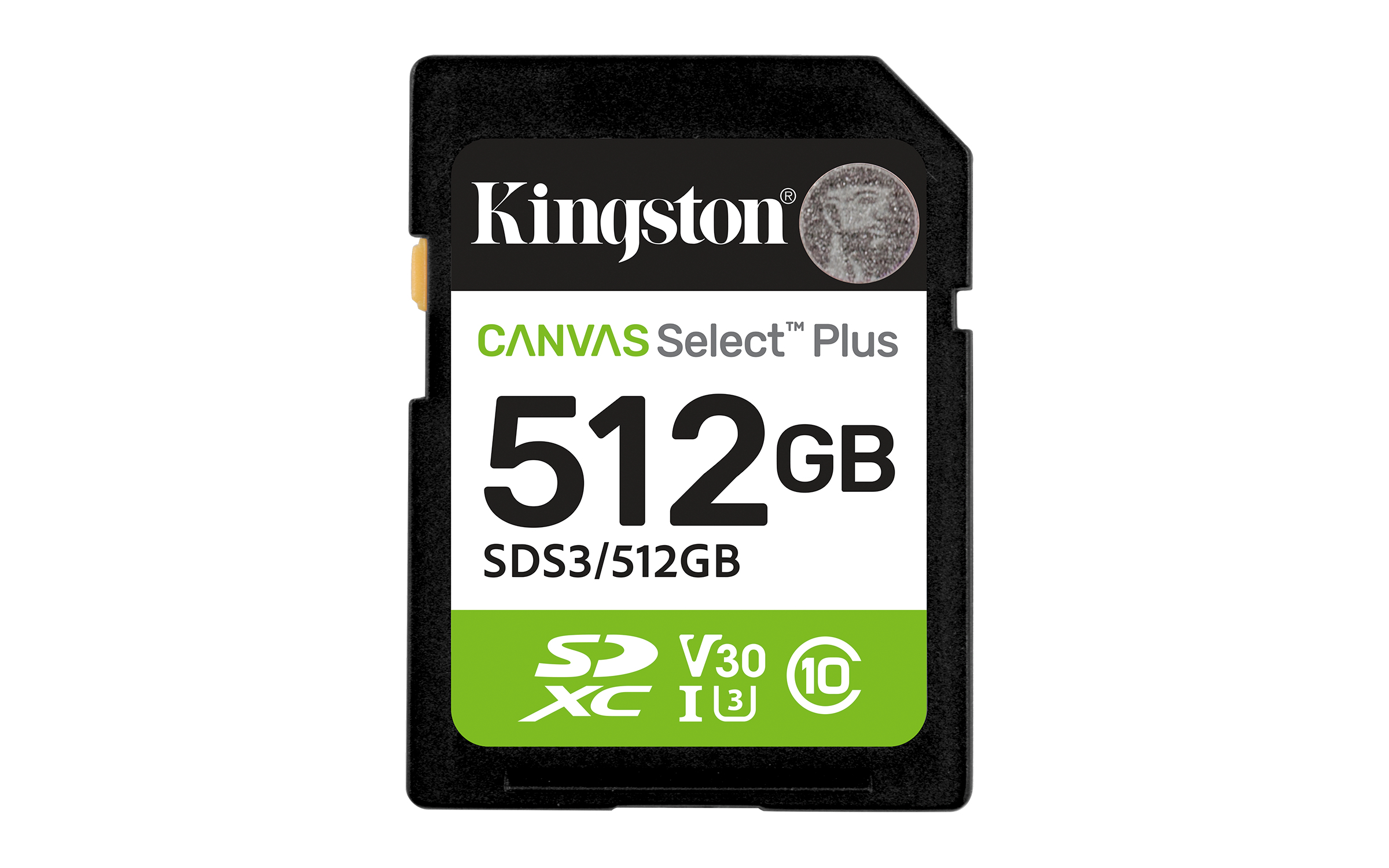 KINGSTON 512GB SDXC 150MB/s Read, UHS-I Speed Class, U3, V30 Gen3