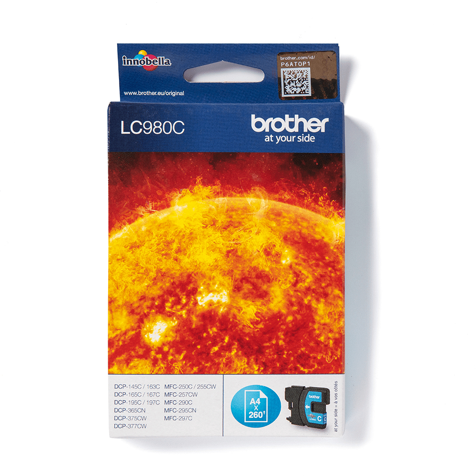 Brother LC-980C (cyan, 260 str.@ 5%, draft)