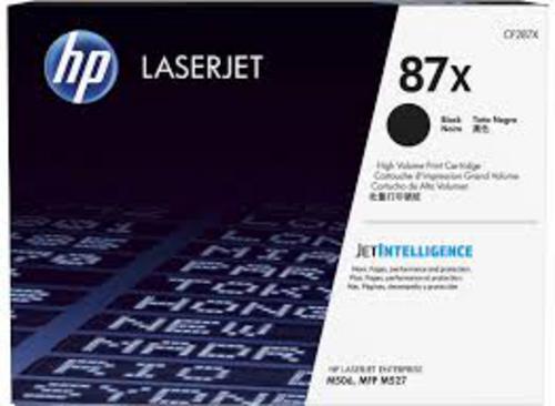 HP CF287X originální černý toner č.87X velký cca 18000str. pro LJ M506, M501, MFP M527