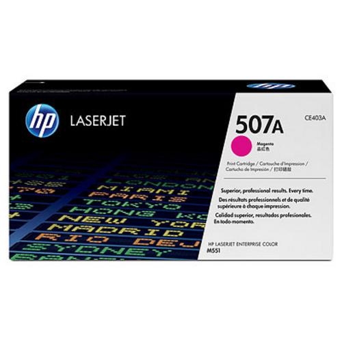 HP CE403A originální toner purpurový č.507A magenta 6000str. (pro CLJ M551, M570 purpurový)