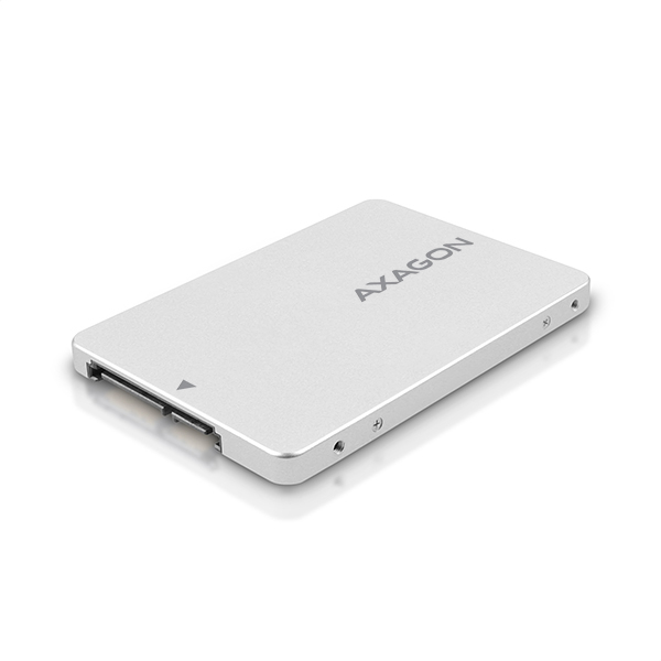 AXAGON RSS-M2SD, SATA - M.2 SATA SSD, interní 2.5" ALU box