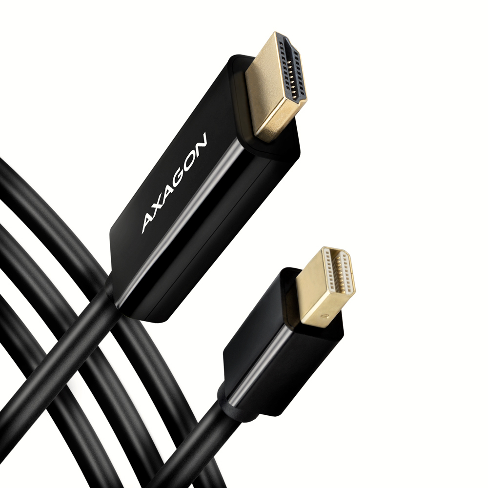 AXAGON RVDM-HI14C2 miniDP > HDMI kabel, 4K/30Hz 1,8m