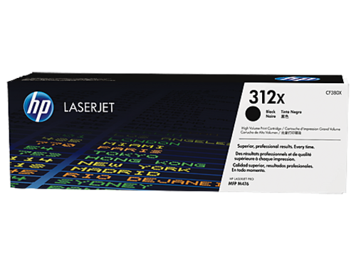 HP CF380X originální toner černý velký č.312X cca 4400str. (black, HP LJ Pro M476)