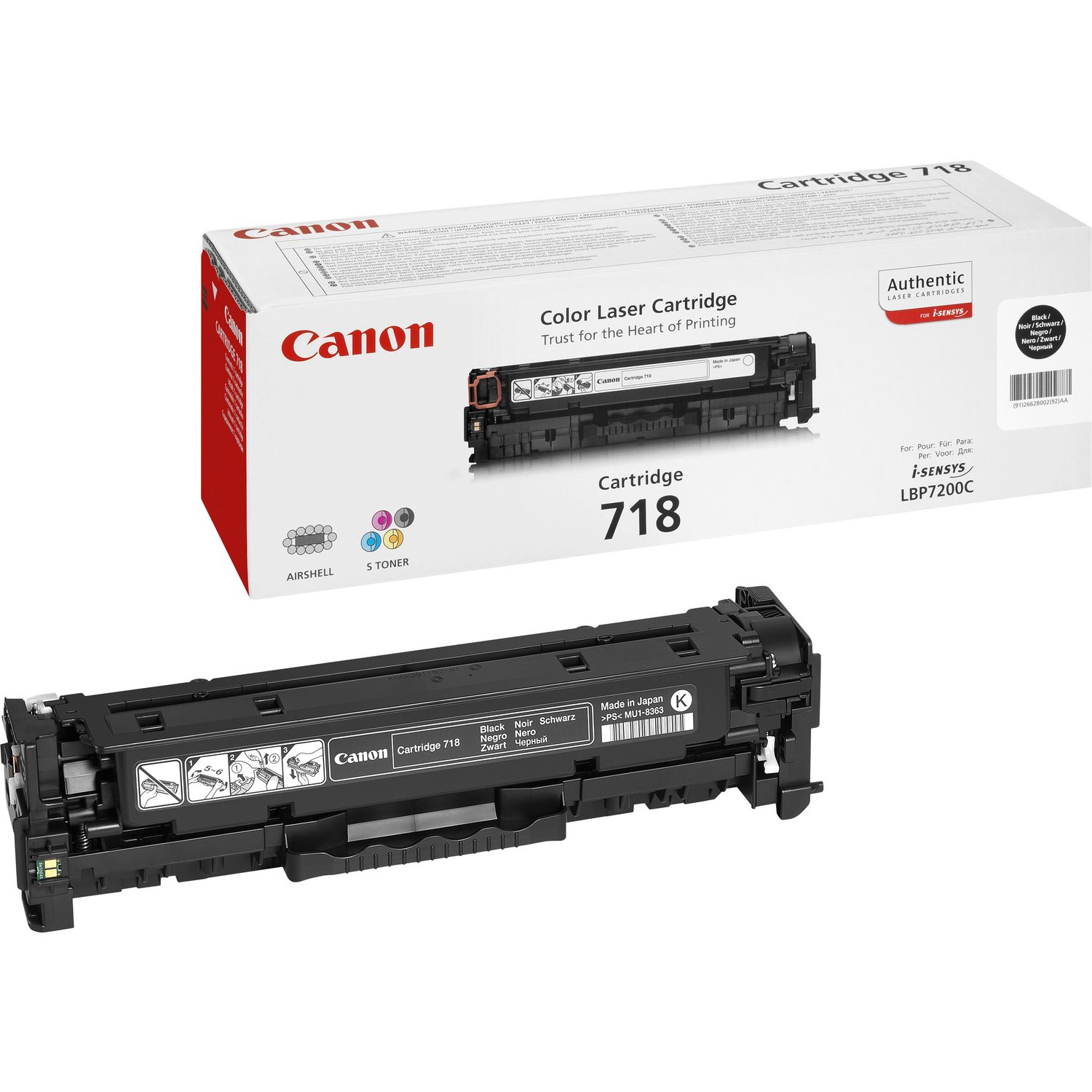Canon toner CRG-718 / Black / 3400str.