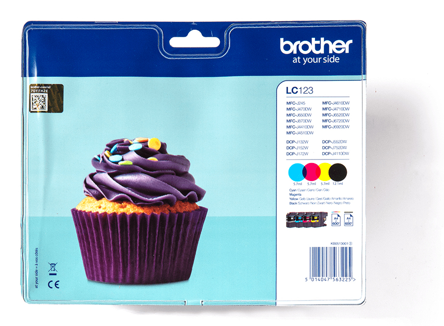 Brother LC-123VALBP (inkoust multipack - černá + tři barvy)